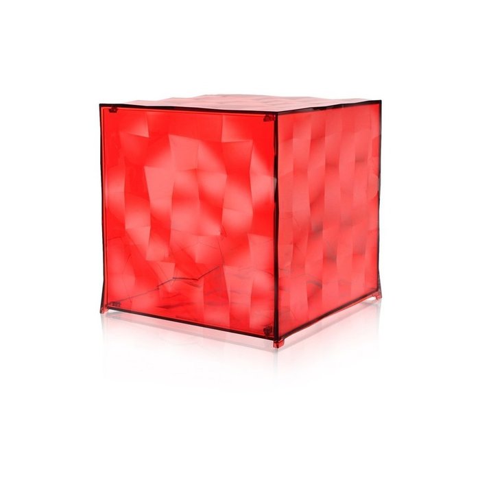 Куб Optic глянцево-красного цвета - лучшие Кофейные столики в INMYROOM