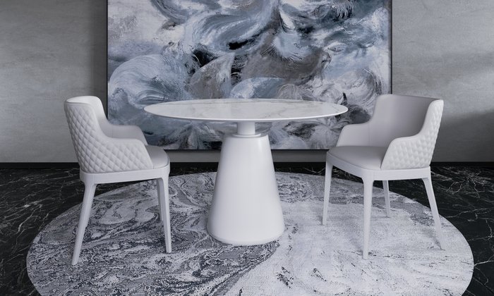 Обеденный стол Madrid 4 белого цвета - купить Обеденные столы по цене 71930.0