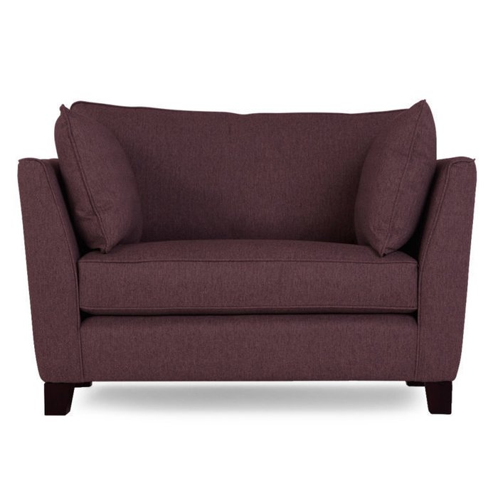 Кресло Wolsly широкое  темно-пурпурное