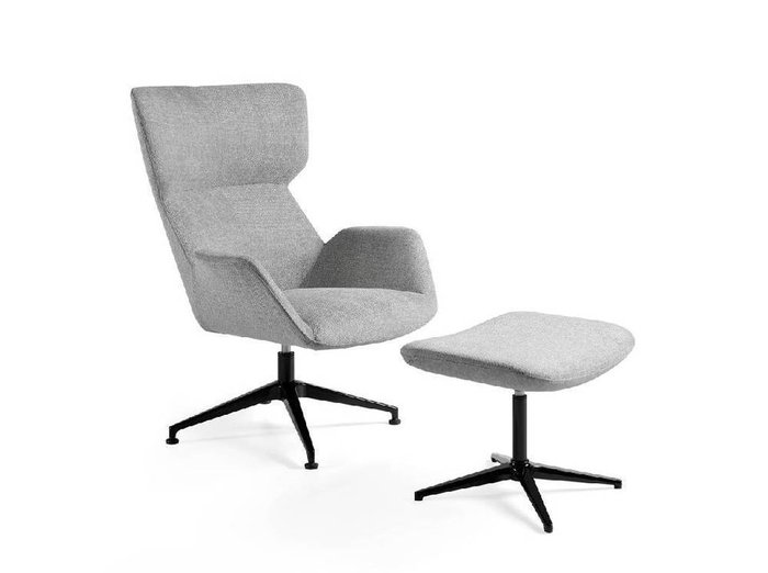 Поворотное кресло серого цвета - лучшие Интерьерные кресла в INMYROOM