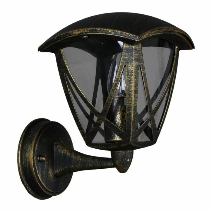 Уличный настенный светильник 08302-9.2-001SJ BKG черного цвета - купить Настенные уличные светильники по цене 2430.0