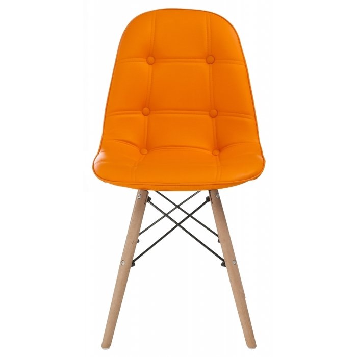 Обеденный стул Kvadro оранжевого цвета - купить Обеденные стулья по цене 4360.0