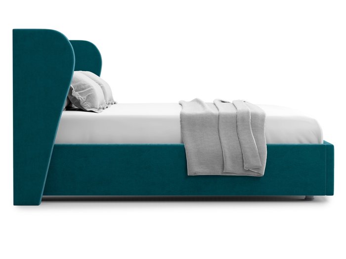 Кровать Tenno 160х200 сине-зеленого цвета с подъемным механизмом  - лучшие Кровати для спальни в INMYROOM