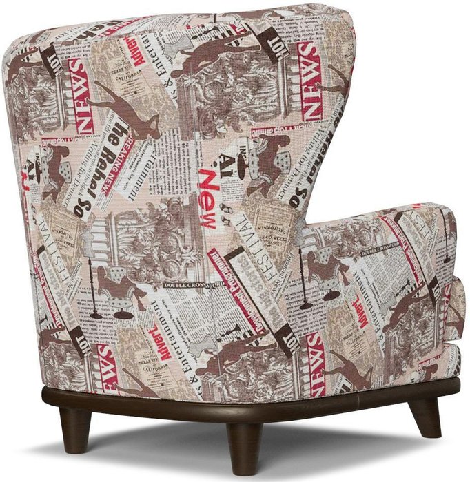 Кресло Роберт Pressa бежево-коричневого цвета - лучшие Интерьерные кресла в INMYROOM