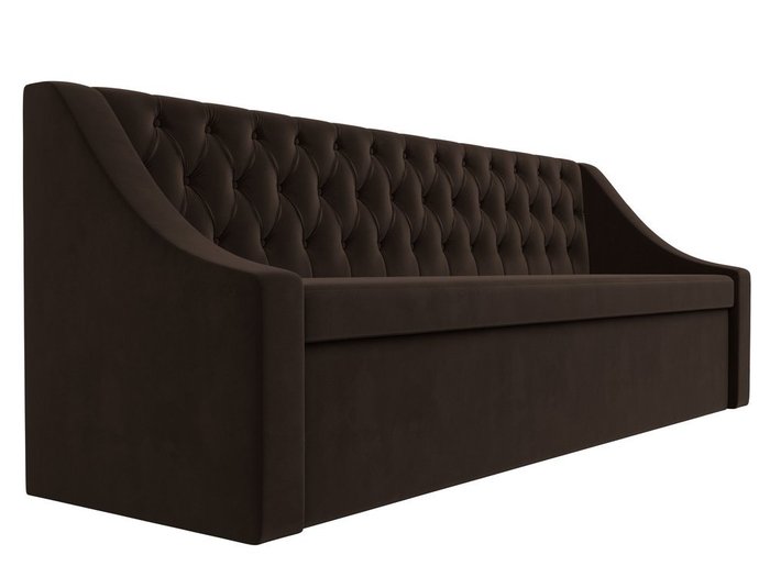 Кухонный прямой диван-кровать Мерлин коричневого цвета - лучшие Прямые диваны в INMYROOM