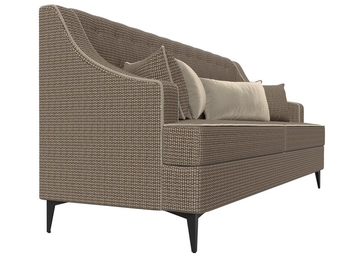 Прямой диван Марк коричнево-бежевого цвета - лучшие Прямые диваны в INMYROOM