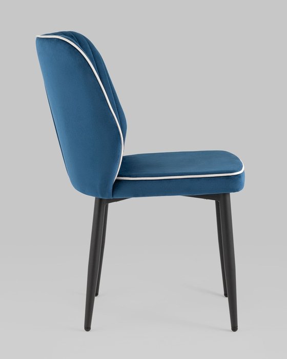 Стул Лоренс синего цвета - лучшие Обеденные стулья в INMYROOM