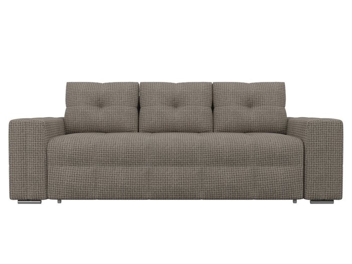Прямой диван-кровать Леос коричневого цвета - купить Прямые диваны по цене 36290.0