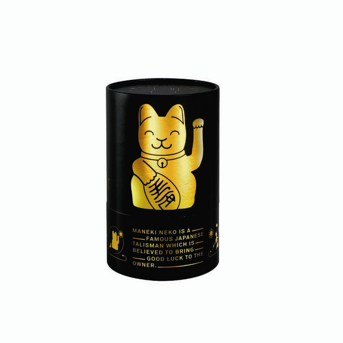 Декоративная фигурка-статуэтка Lucky Cat M ярко-золотого цвета - лучшие Фигуры и статуэтки в INMYROOM