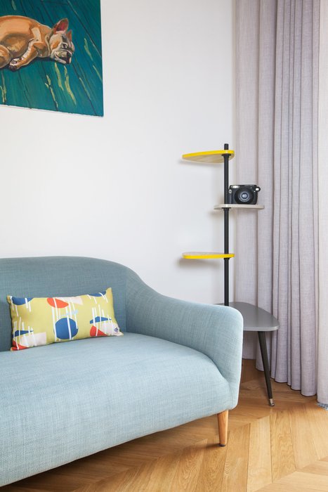 Декоративная подушка Geometry желто-горчичного цвета - купить Декоративные подушки по цене 1500.0