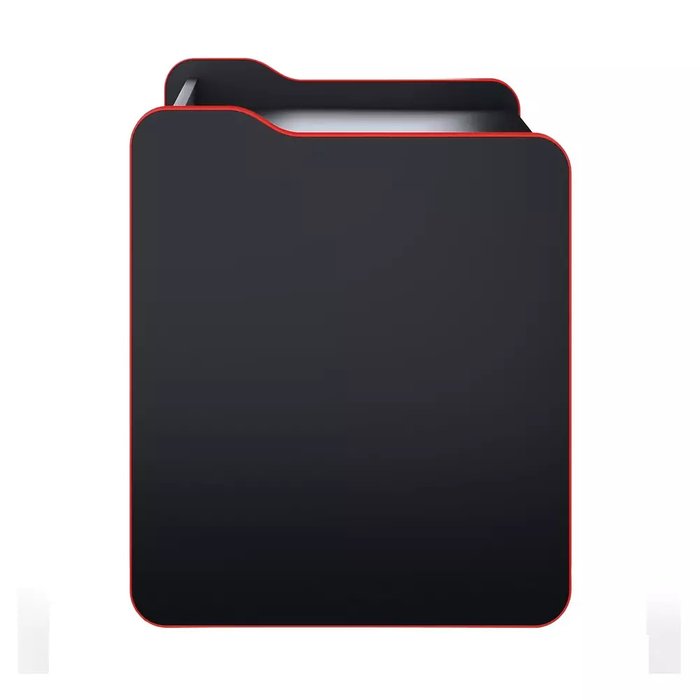 Тумба для игрового компьютерного стола Case Lite 50 черно-красного цвета - лучшие Офисные тумбочки в INMYROOM