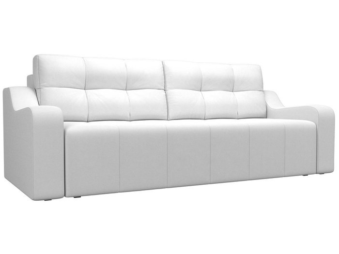 Прямой диван-кровать Итон белого цвета (экокожа)