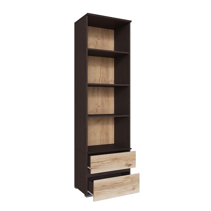 Книжный шкаф Плейона бежево-коричневого цвета - купить Книжные шкафы по цене 6614.0