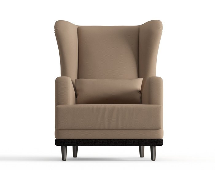 Кресло Грэмми в обивке из велюра бежевого цвета - купить Интерьерные кресла по цене 10190.0