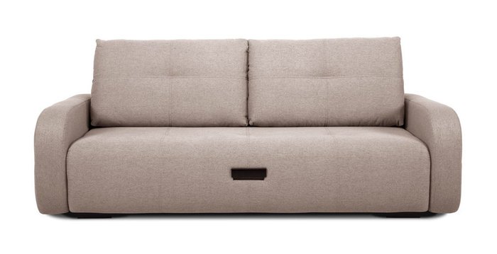 Прямой диван-кровать Энио светло-коричневого цвета 