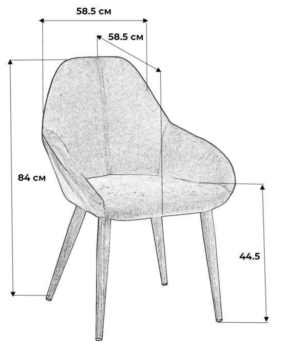 Стул Kent коричневого цвета - купить Обеденные стулья по цене 10080.0