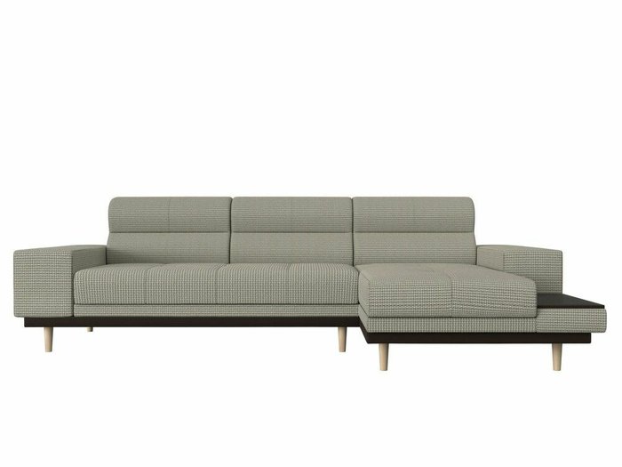 Угловой диван-кровать Леонардо серо-бежевого цвета правый угол - купить Угловые диваны по цене 46999.0