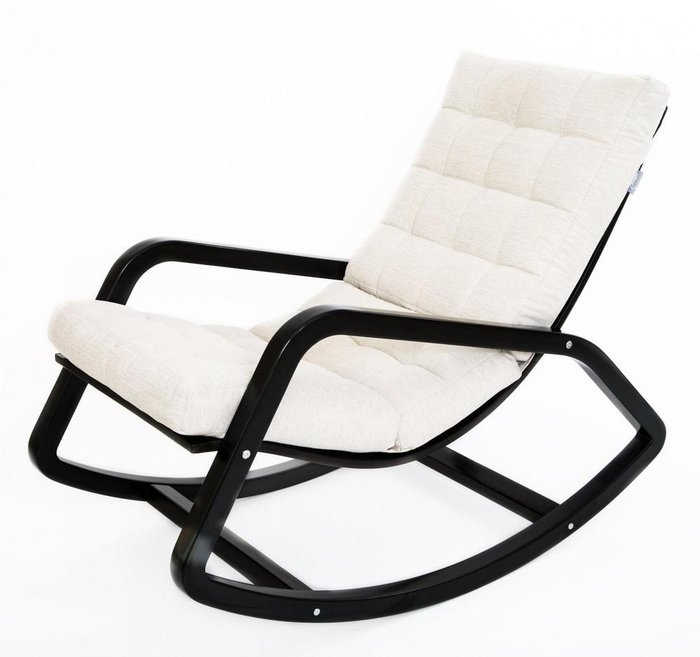 Кресло-качалка Онтарио белого цвета