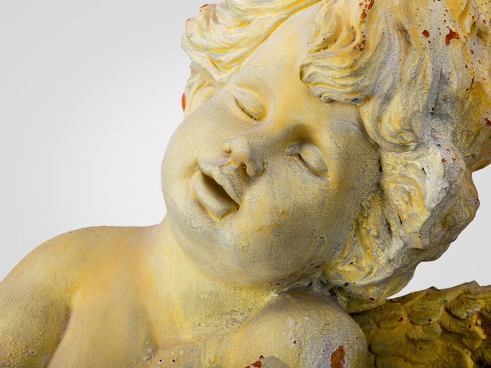 Ангел с лирой с желтой патиной - лучшие Фигуры и статуэтки в INMYROOM