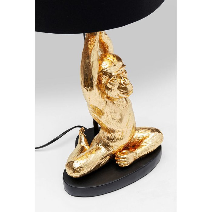 Лампа настольная Monkey черно-золотого цвета - купить Настольные лампы по цене 15988.0