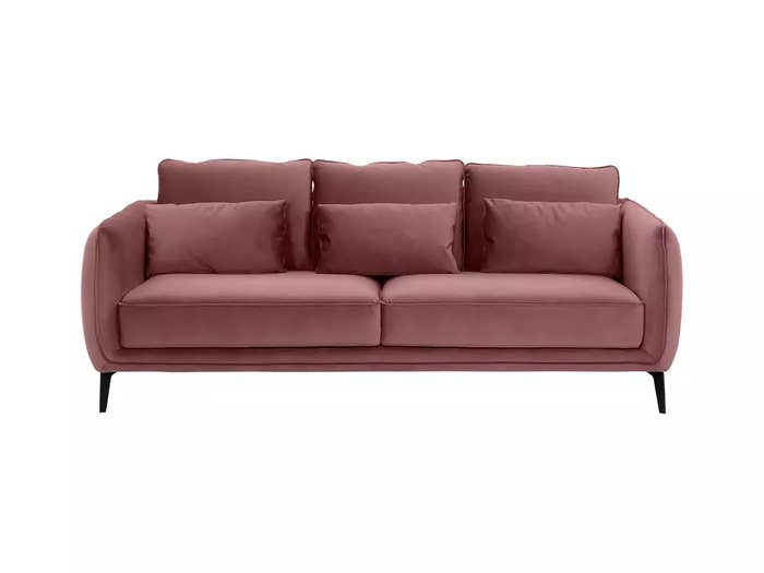 Диван Amsterdam бордового цвета - купить Прямые диваны по цене 79920.0