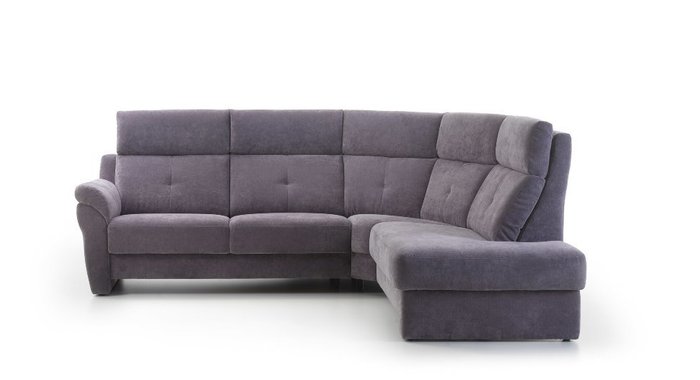 Угловой диван-кровать Ares серо-синего цвета