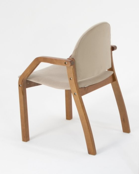Стул-кресло Джуно коричнево-бежевого цвета - лучшие Обеденные стулья в INMYROOM
