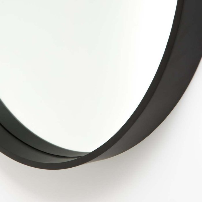 Зеркало настенное круглое Alaria черного цвета - купить Настенные зеркала по цене 6350.0