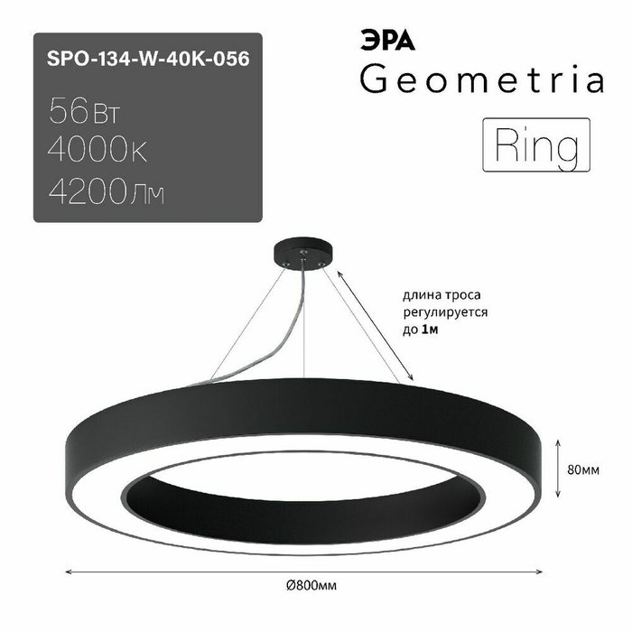 Подвесной светильник Geometria Б0058906 (пластик, цвет белый) - купить Подвесные люстры по цене 23864.0