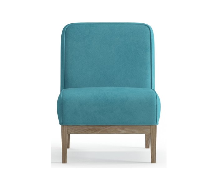 Кресло из велюра Арагорн голубого цвета - купить Интерьерные кресла по цене 16490.0