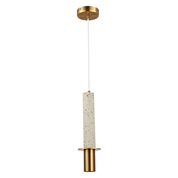 Подвесной светильник Varese бело-золотого цвета - купить Подвесные светильники по цене 12030.0