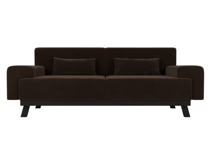 Диван Мюнхен коричневого цвета - купить Прямые диваны по цене 36999.0