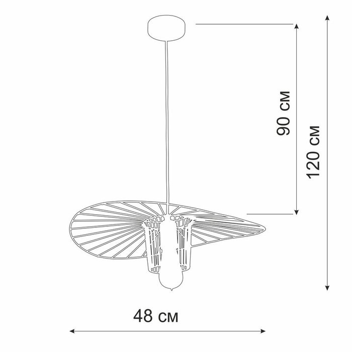 Подвес V4918-1/1S, 1xE27 макс. 40Вт - лучшие Подвесные системы в INMYROOM