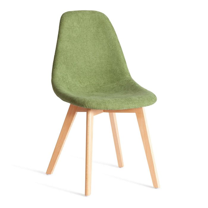 Комплект из четырех стульев Cindy Soft зеленого цвета - купить Обеденные стулья по цене 17840.0