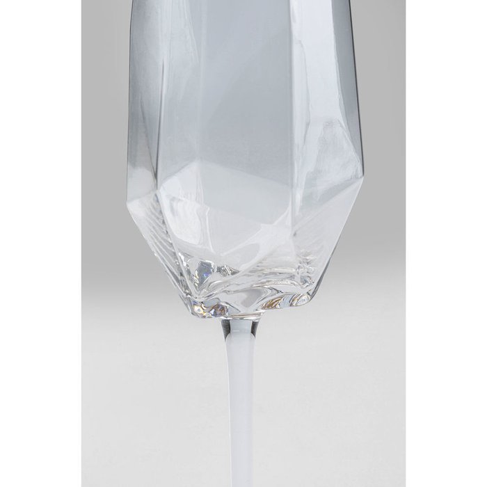 Бокал для шампанского Diamond из стекла - лучшие Бокалы и стаканы в INMYROOM