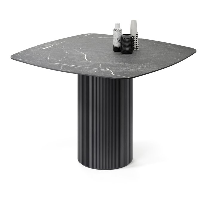 Обеденный стол квадратный Субра черного цвета - купить Обеденные столы по цене 74183.0
