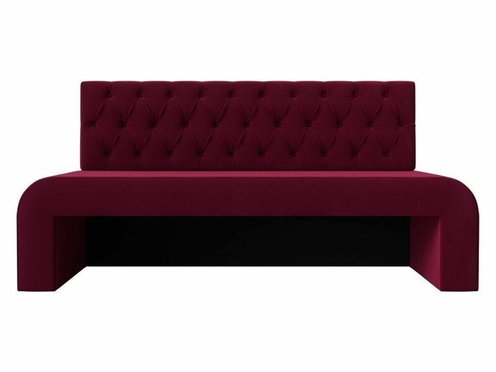 Прямой диван Кармен Люкс бордового цвета - купить Прямые диваны по цене 25999.0