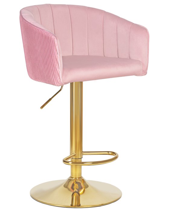 Барный стул Darcy Shiny розового цвета 