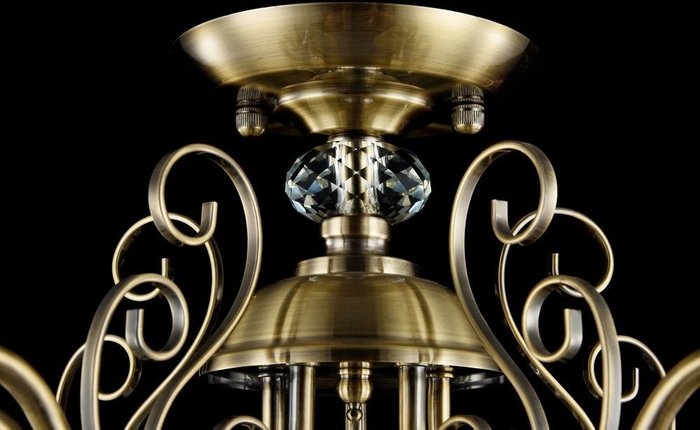 Подвесная люстра Driana из металла бронзового цвета - лучшие Подвесные люстры в INMYROOM