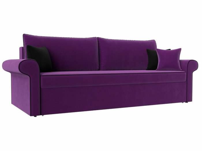 Прямой диван-кровать Милфорд фиолетового цвета