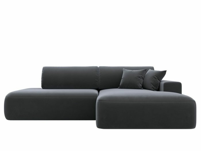 Угловой диван-кровать Лига 036 Модерн темно-серого цвета правый угол - купить Угловые диваны по цене 87999.0