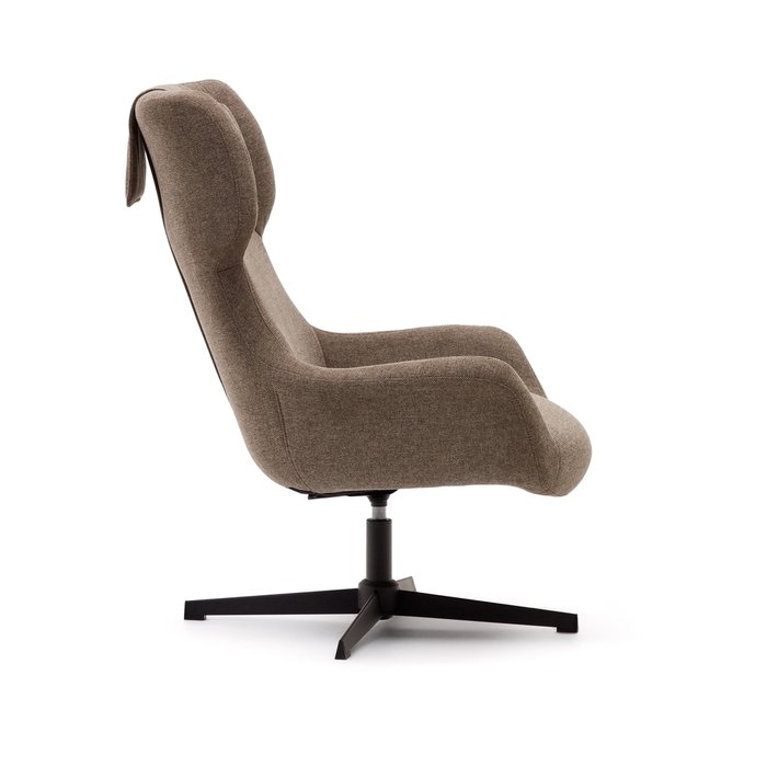 Вращающееся кресло Zalina коричневого цвета - купить Интерьерные кресла по цене 87990.0
