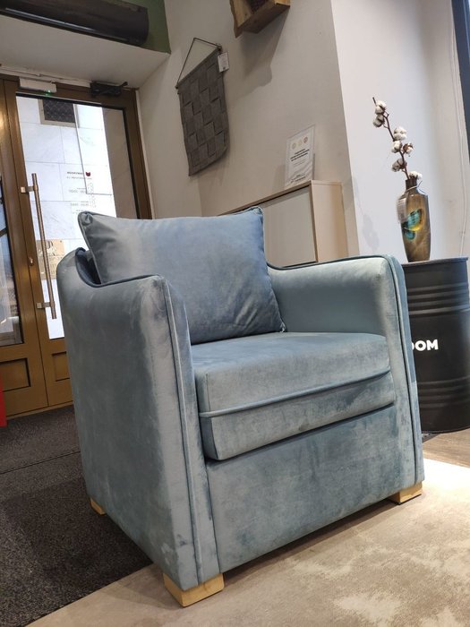 Кресло Arthur голубого цвета - лучшие Интерьерные кресла в INMYROOM