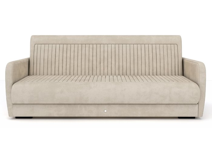Прямой диван-кровать бежевого цвета