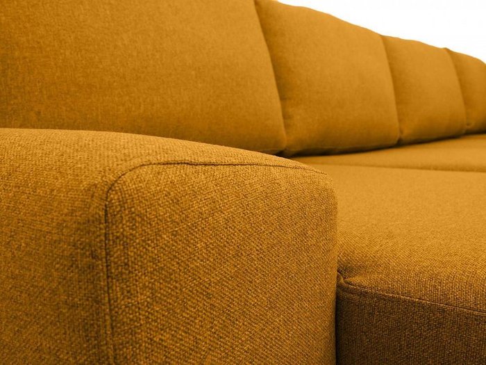 Угловой диван-кровать Petergof горчичного цвета - лучшие Угловые диваны в INMYROOM