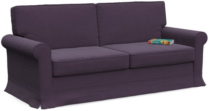 Диван-кровать Classic в отделке Sharpei Plum   - купить Прямые диваны по цене 39490.0