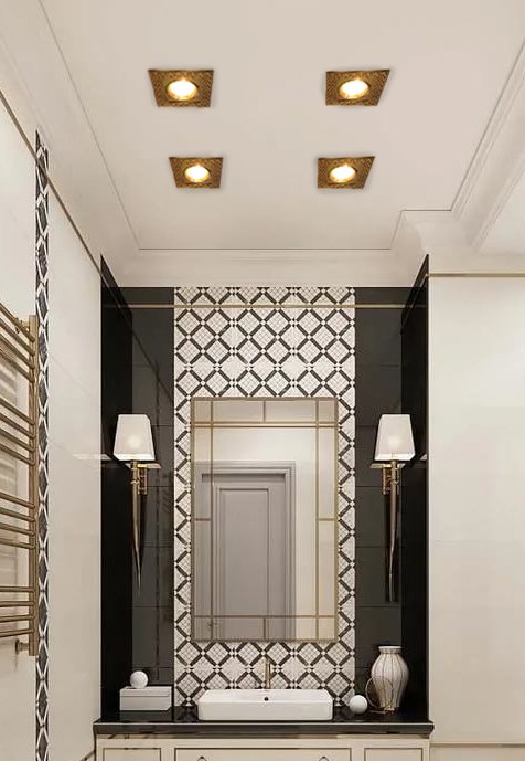 Точечный светильник 4001 (металл, цвет бронза) - лучшие Встраиваемые споты в INMYROOM