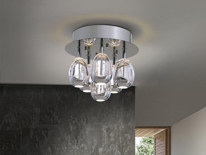 Потолочный светильник Rocio 6L хром DIMABLE - купить Абажуры по цене 52990.0 Потолочный светильник Rocio 6L хром DIMABLE - купить Абажуры по цене 52990.0