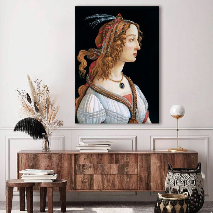 Картина на холсте Симонетта Веспуччи, Боттичелли 50х70 см - купить Картины по цене 5990.0