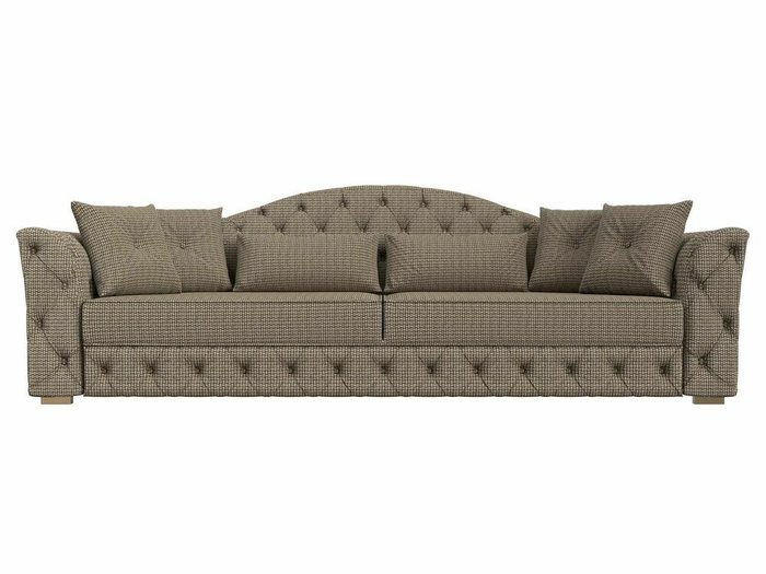 Прямой диван-кровать Артис бежево-коричневого цвета - купить Прямые диваны по цене 69999.0
